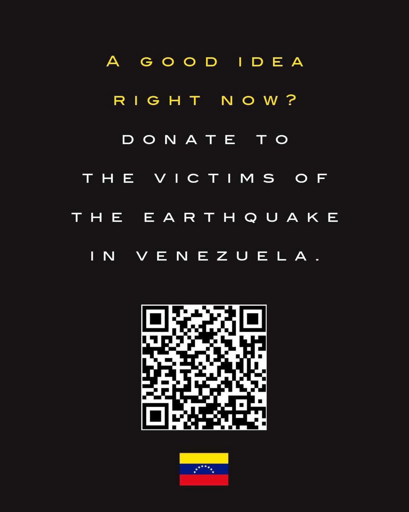 Dona a las víctimas del terremoto en Venezuela — escanea el código QR o abre el enlace de GoFundMe